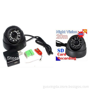 Indoor Install Infrared HD CMOS Dome CCTV TF Card Camera